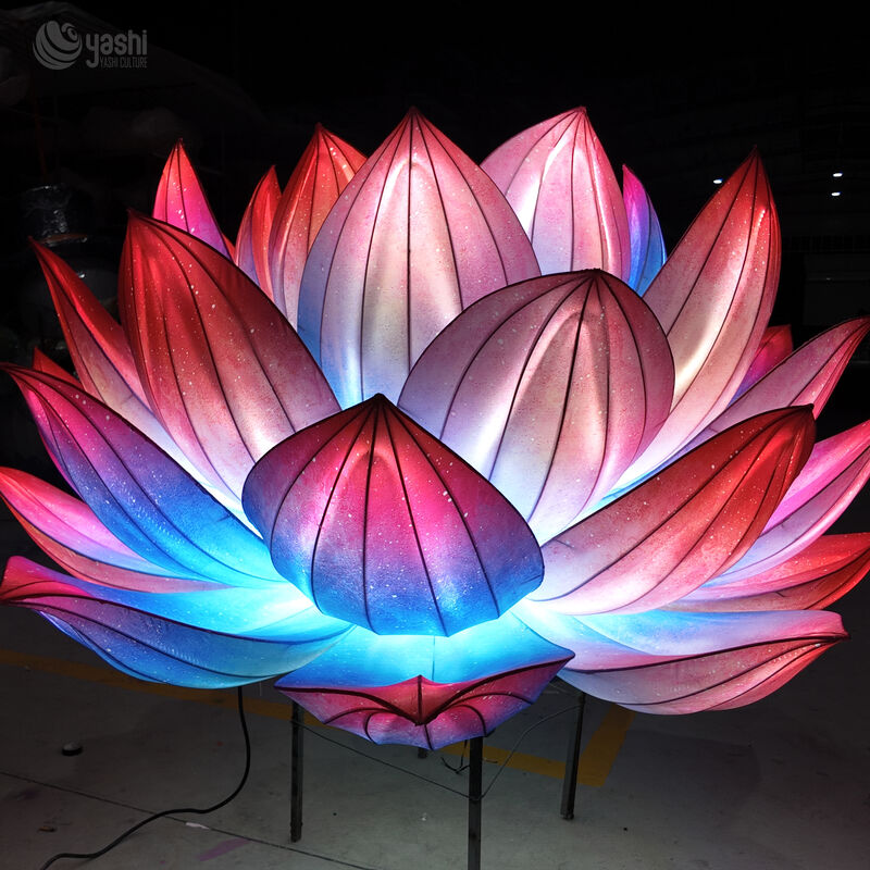 Customized Lotus Lanterns for Christmas/Valentine's Day - Outdoor Festival Decor