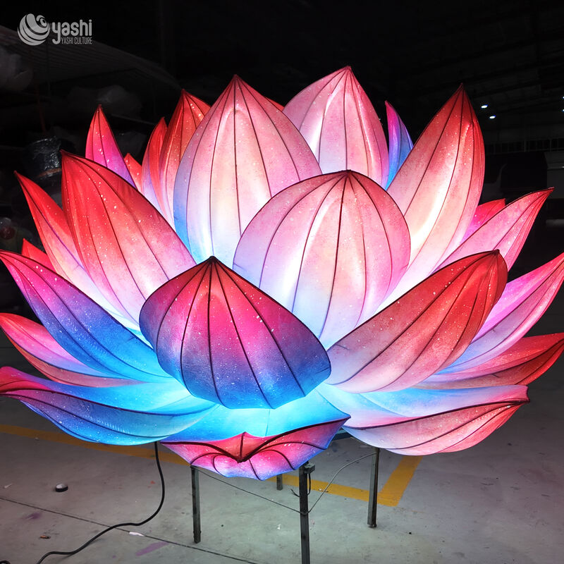 Customized Lotus Lanterns for Christmas/Valentine's Day - Outdoor Festival Decor