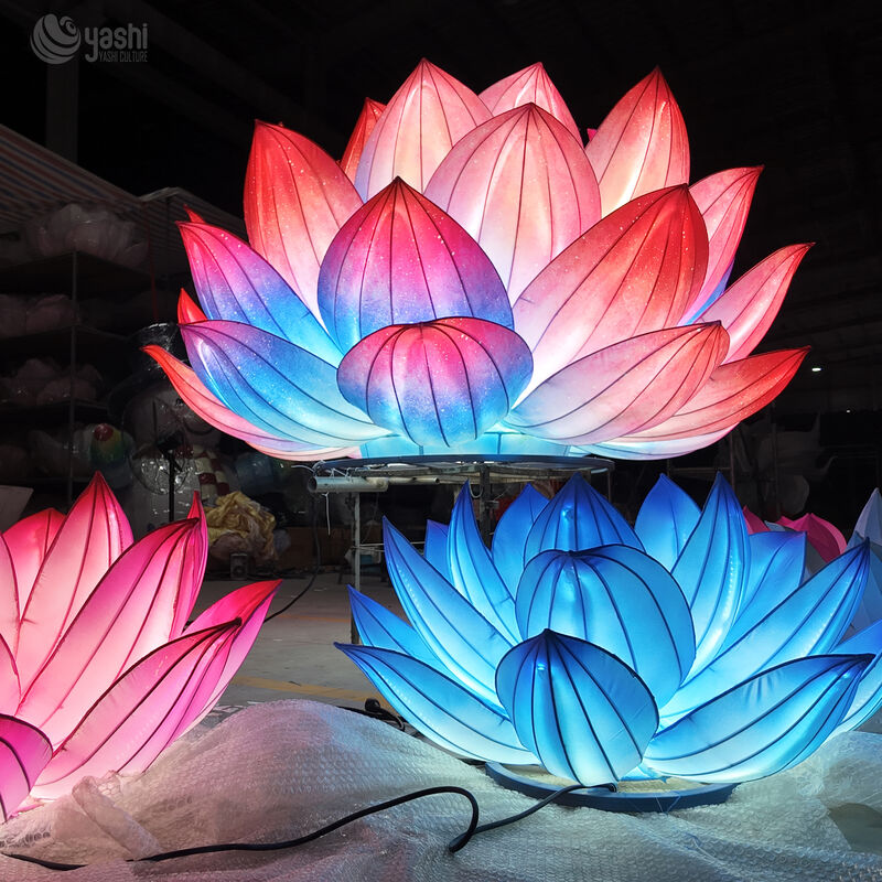 Customized Lotus Lanterns for Christmas/Valentine's Day - Outdoor Festival Decor