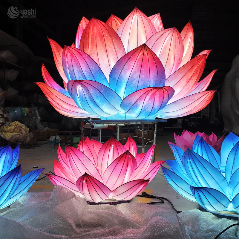 Customized Lotus Lanterns for Christmas/Valentine's Day - Outdoor Festival Decor
