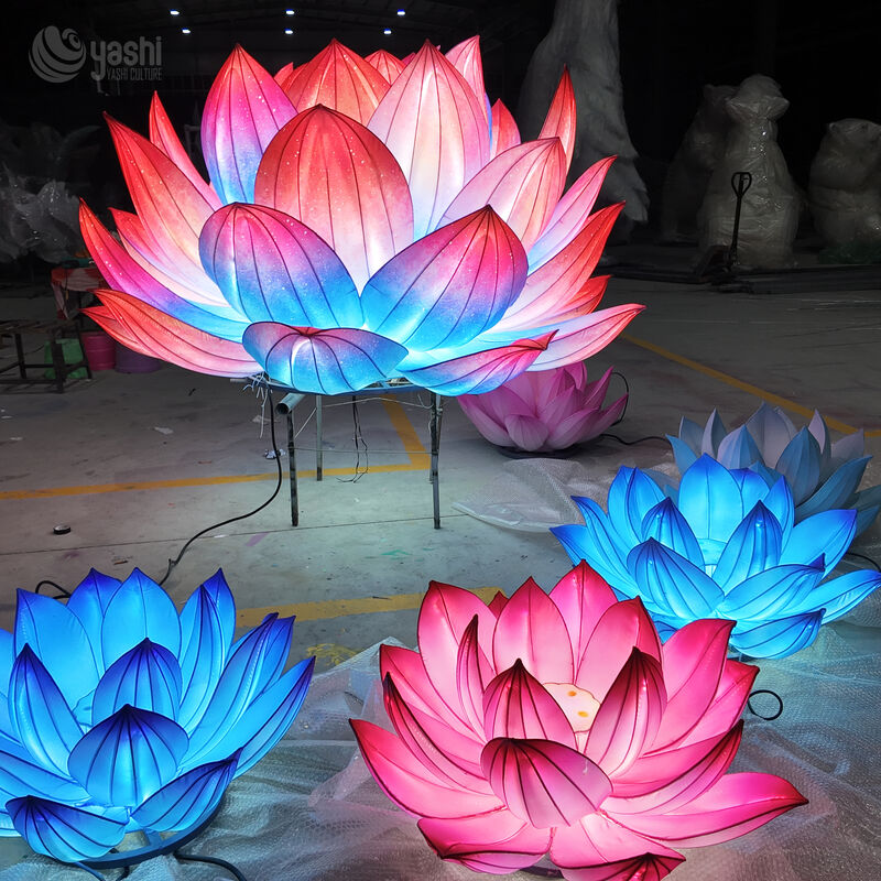 Customized Lotus Lanterns for Christmas/Valentine's Day - Outdoor Festival Decor