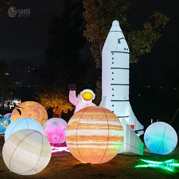 Custom Giant Robot‑Themed Lantern, Large LED Sci‑Fi Light Sculpture for Tech Festival Display