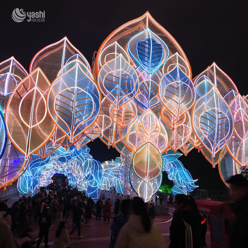 Extra Large Festival Arch Tunnel with Lanterns - Outdoor Party Wedding Entrance Decor