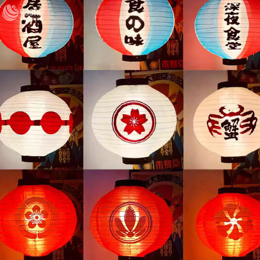 Custom Japanese Outdoor Waterproof PVC Lantern for Sushi Restaurant Bar Decoration