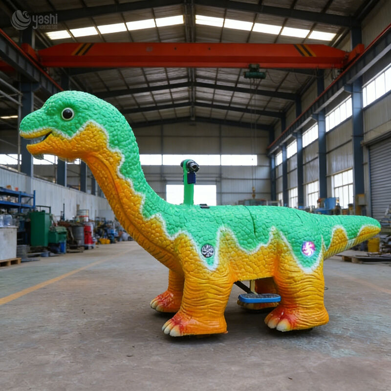 Customizable Electric Ride-On Dinosaur Car for Carnival & Theme Parks Interactive Game Facility, Colors Customizable