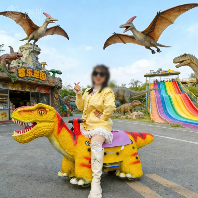 Customizable Kids Electric Dinosaur Ride-On Toy Dinosaur Walking Animal Car for Amusement Parks & Shopping Malls