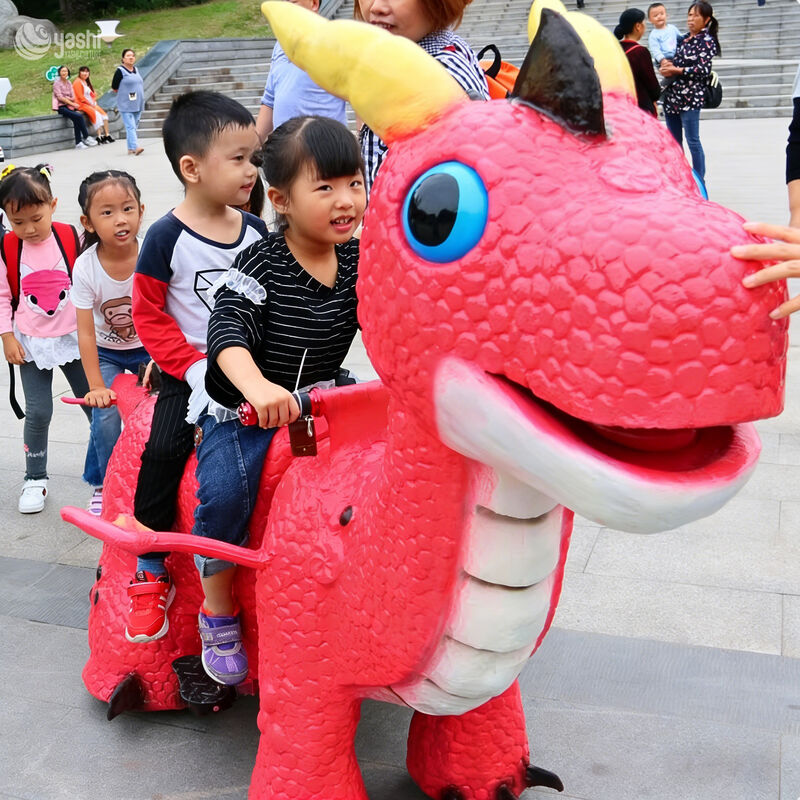 Customizable Kids Electric Dinosaur Ride-On Toy Dinosaur Walking Animal Car for Amusement Parks & Shopping Malls