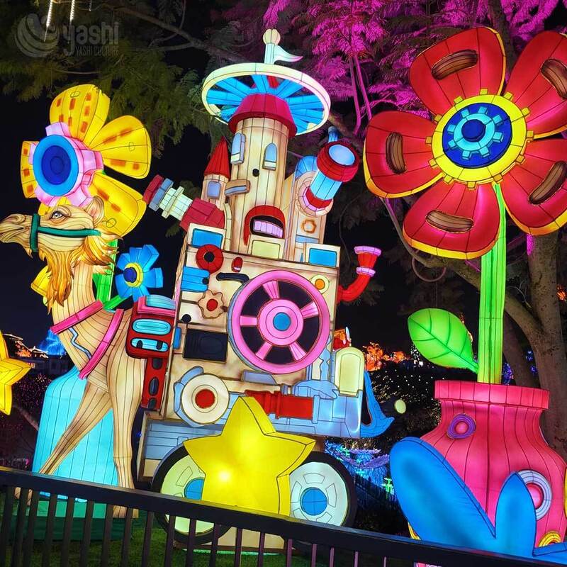 Custom Cartoon Dinosaur & Zodiac Animal LED Lantern, Kids‑Friendly Festive Light Sculpture for Theme Park Lantern Festival