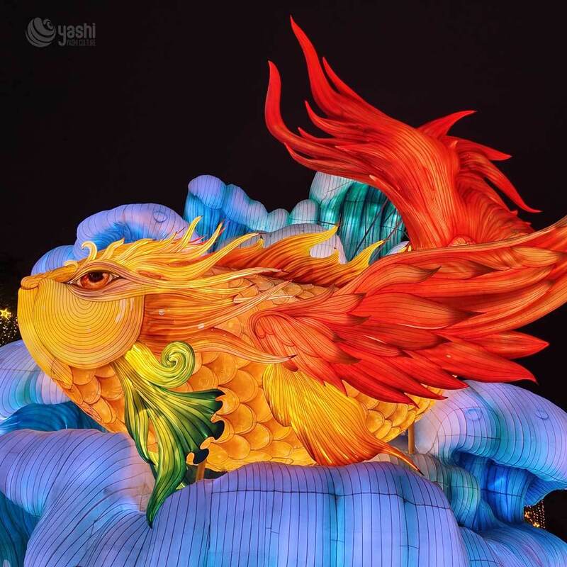 Custom Qilin LED Lantern, Chinese Mythical Beast Light Sculpture with Gold Ingot for Cultural Festival Night Show