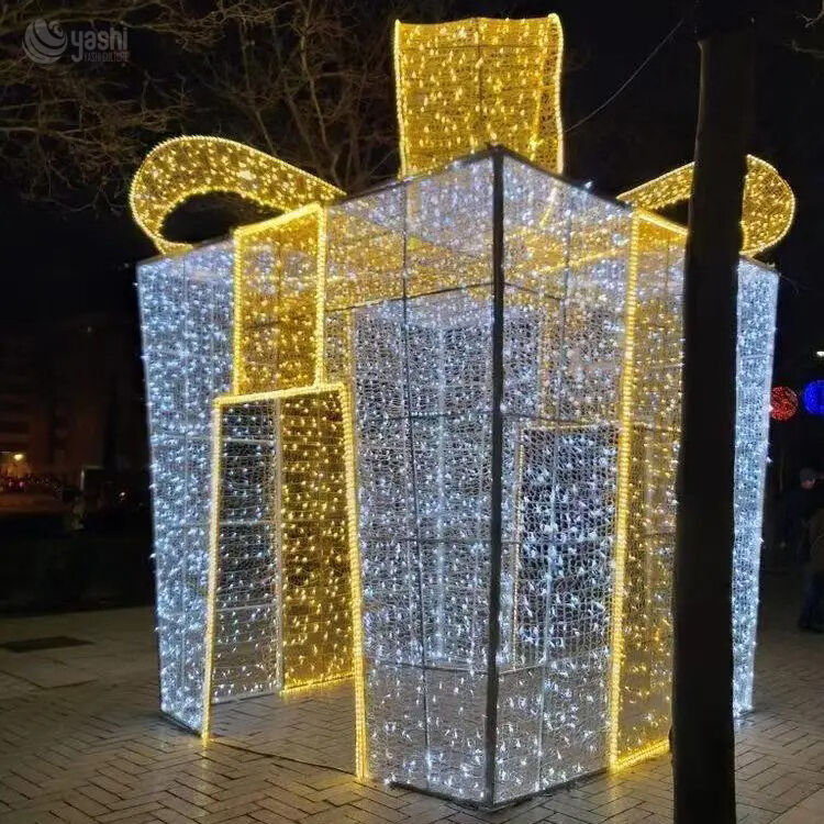 Giant Sugar Skull LED Light Sculpture - Custom Halloween & Day of the Dead Outdoor Festival Decoration