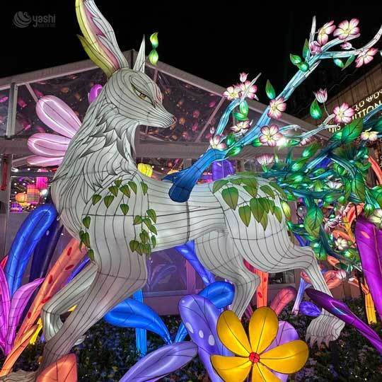 Custom Large Mythical Reindeer Lantern - Outdoor Light Festival & Christmas Decor Lighting