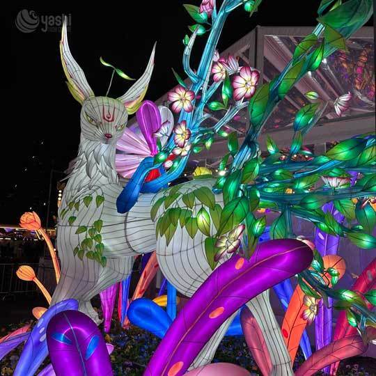 Custom Large Mythical Reindeer Lantern - Outdoor Light Festival & Christmas Decor Lighting