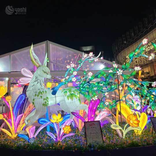 Custom Large Mythical Reindeer Lantern - Outdoor Light Festival & Christmas Decor Lighting