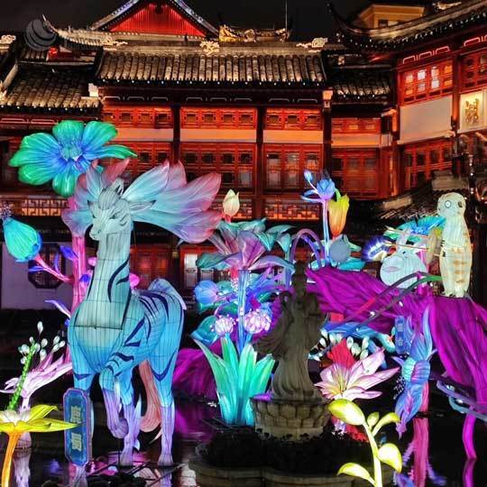 Large Scale Customizable Mythical Beast LED Lantern - Complete Outdoor Light Festival Project Solution