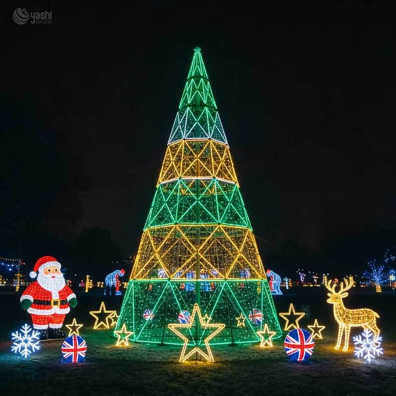 Luxury Giant Outdoor Christmas Tree - 10M Large LED Christmas Tree for Commercial Plaza Castle Holiday Decor