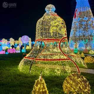 Custom Large 3D LED Christmas Tree Lights for Outdoor Holiday Park Decoration