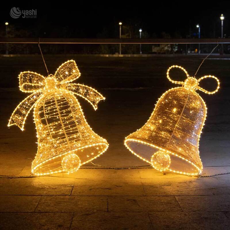 Custom Large Ice Blue LED Wire Frame Christmas Tree With Snowman Light Sculpture Set, Outdoor Commercial Christmas Landscape Lights