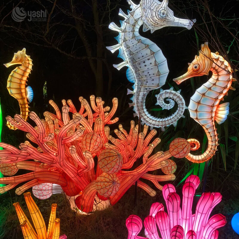 Custom Under‑Sea World Lantern Tunnel Arch, Large LED Marine Theme Light Sculpture for Festival Attraction