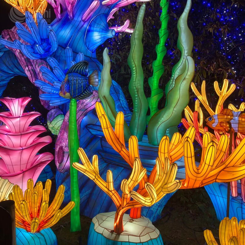 Custom Under‑Sea World Lantern Tunnel Arch, Large LED Marine Theme Light Sculpture for Festival Attraction