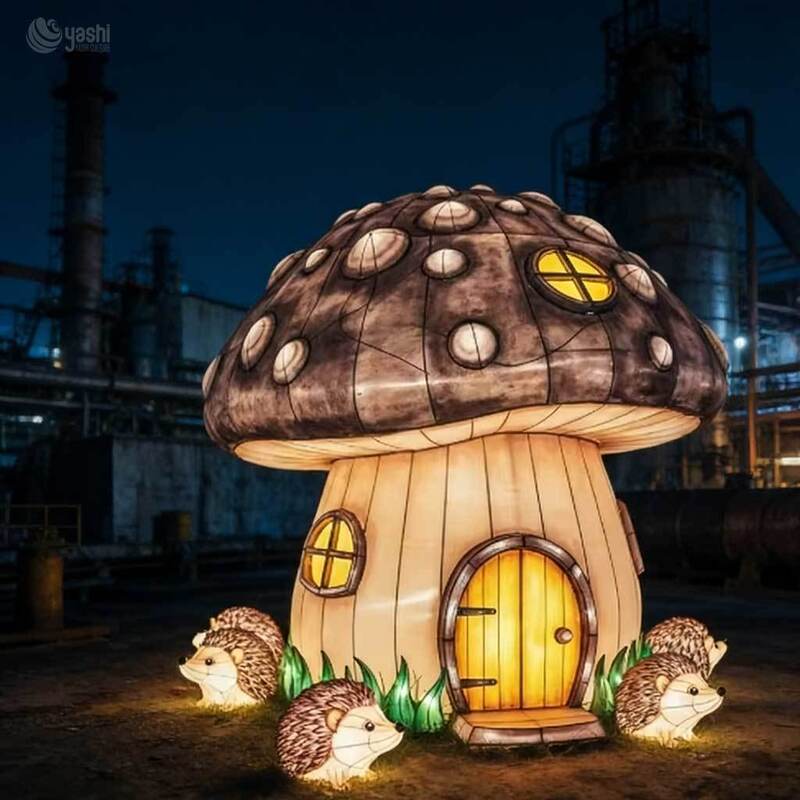 Giant Photo-Worthy Dinosaur Egg Lantern  Waterproof Outdoor Light Sculpture for Jurassic Theme Parks & Festivals