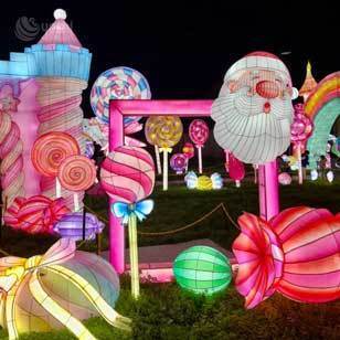 Custom Giant Reindeer and Sleigh LED Lights Waterproof Outdoor Christmas Mall & Theme Park Decoration