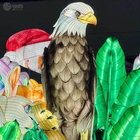 Custom Large Cactus Arch Lantern Light Show Outdoor Waterproof LED Sculpture for Halloween & Christmas