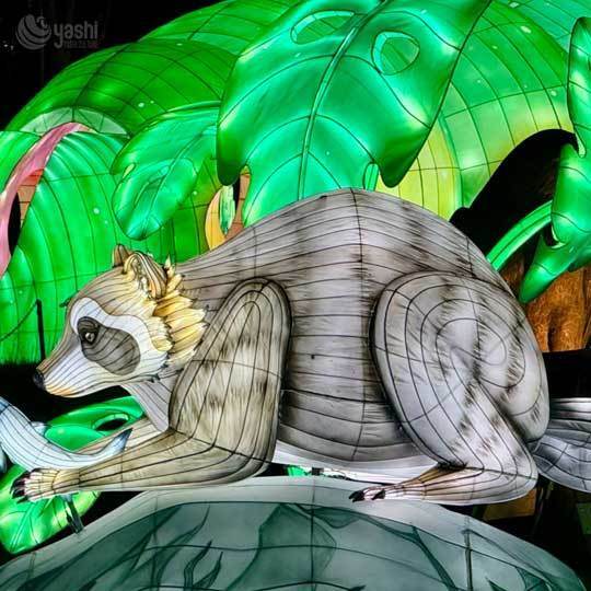 Custom Festival Lighting Animal Sculpture Lantern Eagle LED Light for Outdoor Zoo Park Decoration