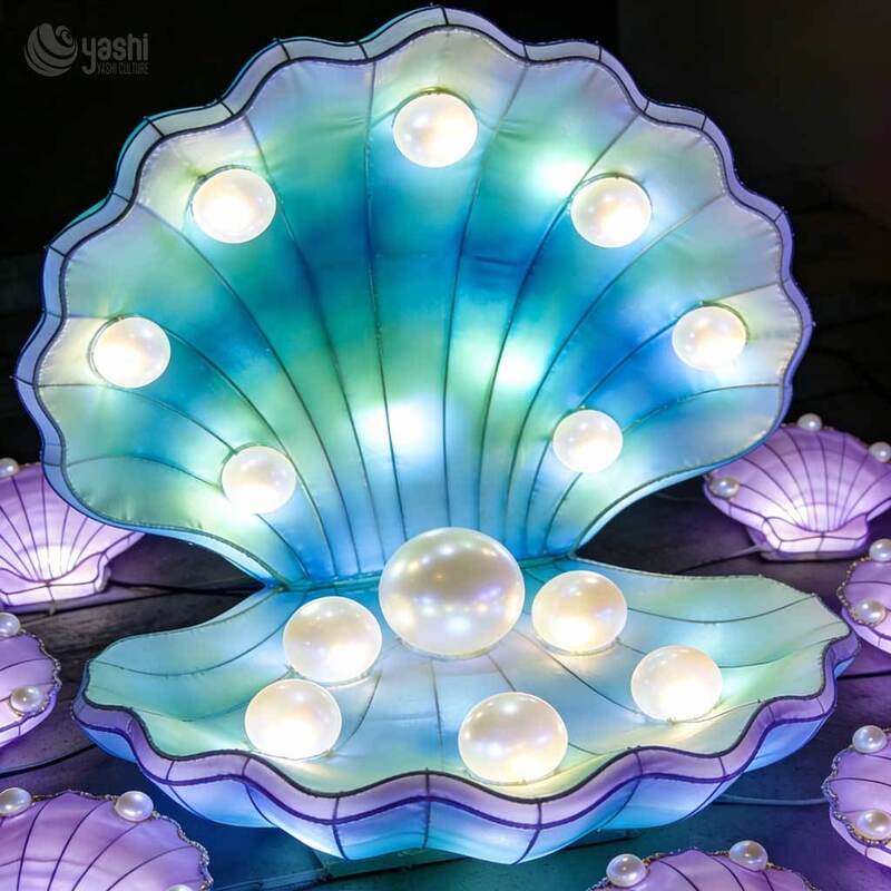 Custom Sea Turtle LED Lantern Sculpture, Ocean Theme Light Display with Coral & Seaweed for Outdoor Lantern Festival