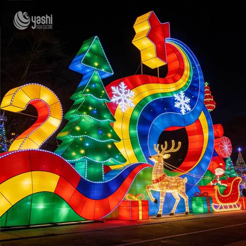 Walk Through Fairy Tale Castle LED Light Sculpture, Custom Outdoor Festival Lantern Castle for Light Festival Exhibition