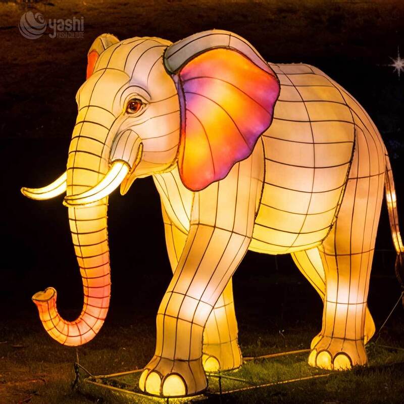 Custom Winged Fantasy Deer LED Lantern, Mythical Creature Light Sculpture for Christmas & Theme Park Night Show