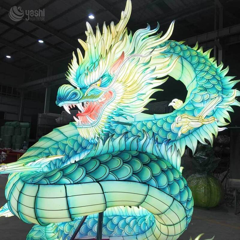 Customizable LED Chinese Dragon Lantern | Zigong Handcrafted Festival Light Decoration for Spring Festival & Lantern Festival