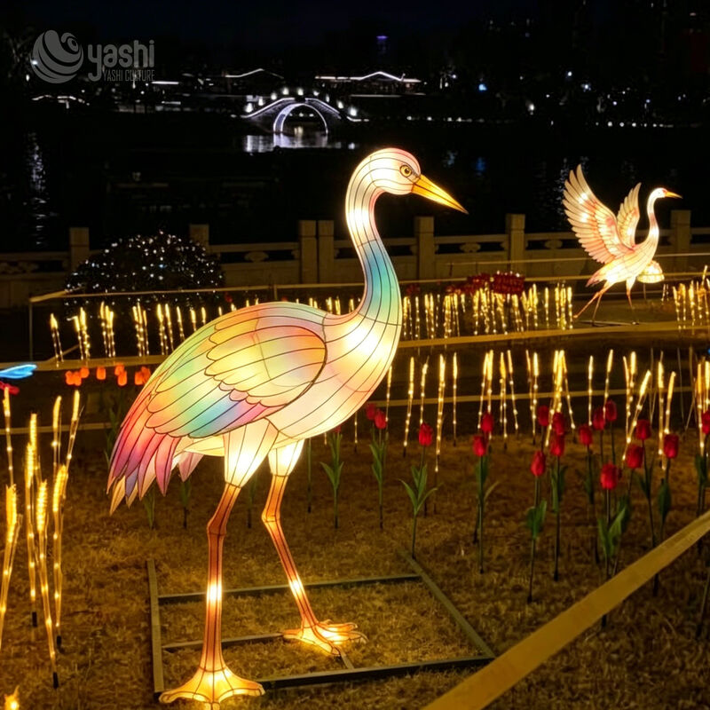 Factory Direct Customizable Animal Shaped Lantern, Vivid Frog Design for Night Market & Amusement Park