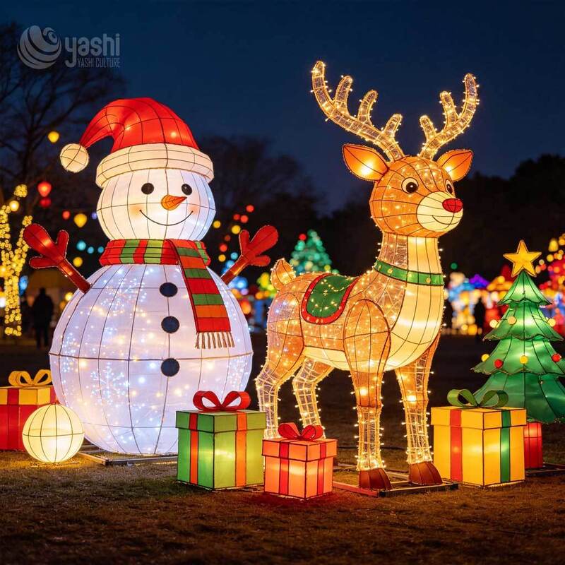 Custom Giant LED Teddy Bear Lantern, Outdoor Light Up Cartoon Bear Light Sculpture For Festival Light Exhibition