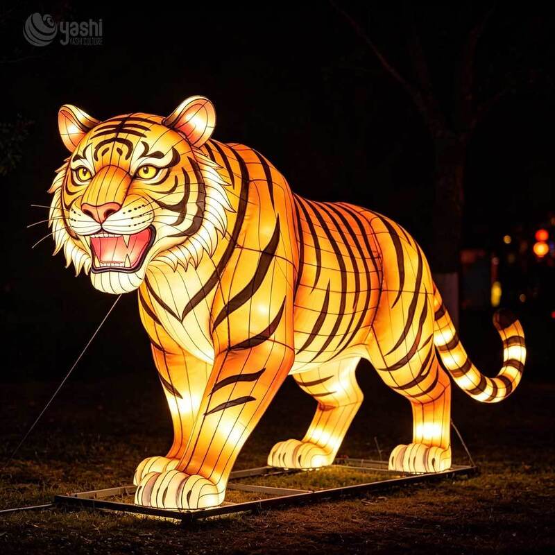 Handcrafted Custom Giant Outdoor Hippo LED Lantern Decoration for Zoo and Theme Park Landscaping