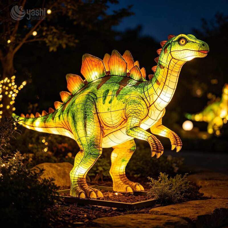 Hipopotamus Komersial Raksasa Lampu Lampu LED, Taman Hewan Luar Ruangan Pesta Hewan Pemasangan Lampu