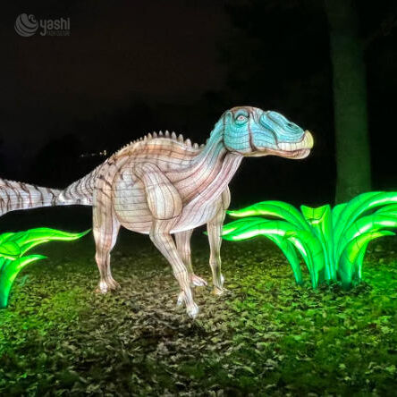 Benutzerdefinierte riesige kommerzielle Spinosaurus Dinosaurier LED-Laterne, Outdoor prähistorische Themenpark-Lichtinstallation