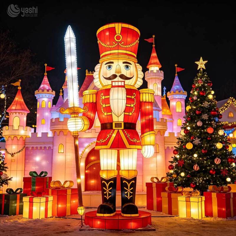 Christmas Ocean-Themed LED Light Set: Whale & Santa Waterproof Holiday Decor for Aquariums, Parks & Zoos