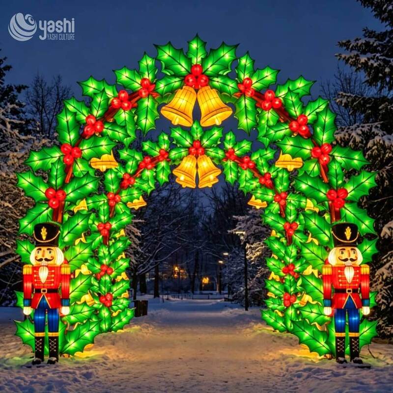 Custom 2 Reindeer With Sleigh Wire Frame LED Motif Lights, Outdoor Christmas Reindeer Sleigh Light Sculpture For City Square Exhibition