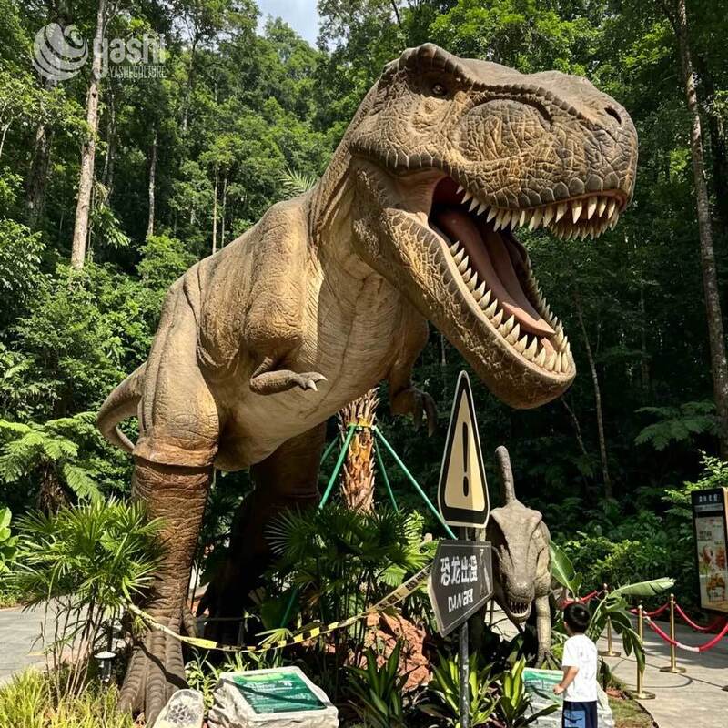 Animatroniczny Parasaurolophus Statuetka dinozaura w naturalnym rozmiarze wodoodporny zewnętrzny model dinozaura dla Dino Dekoracja parku rozrywki