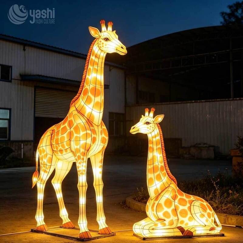 Custom Arctic Theme LED Lantern Installation, Polar Bear & Penguin Animal Light Sculptures for Winter Zoo & Holiday Festival
