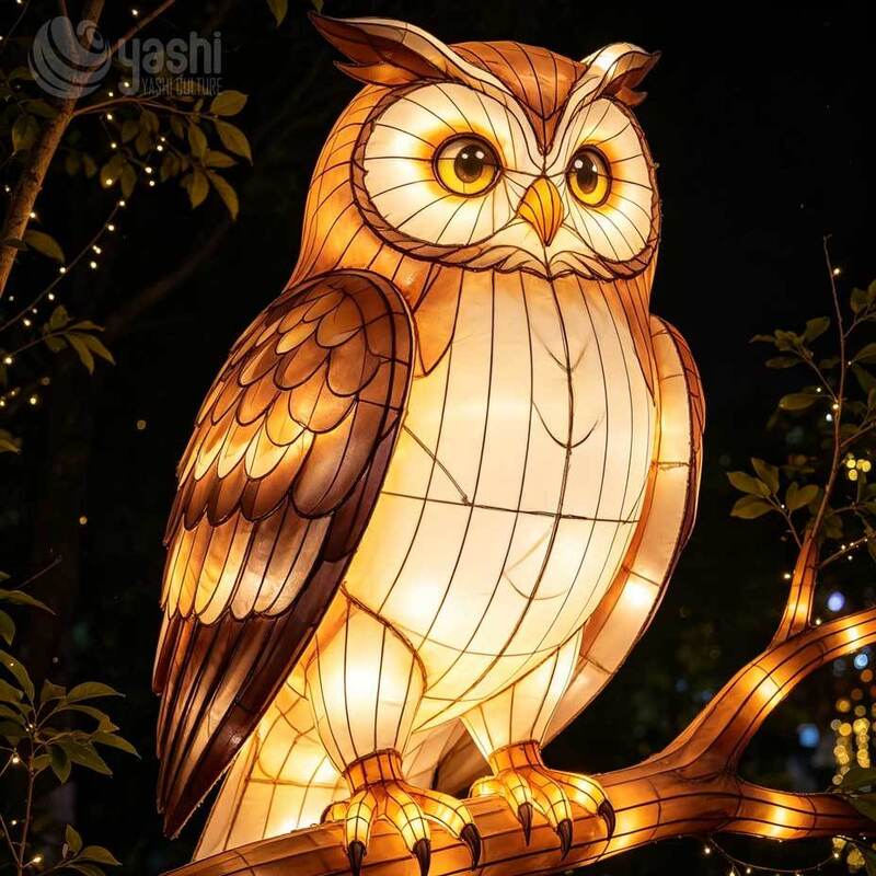 Large Hippopotamus Silk LED Animal Lantern, Waterproof Outdoor Hippo Festival Lantern for Scenic Spots, Zoo Night Tours & Themed Light Show Decor