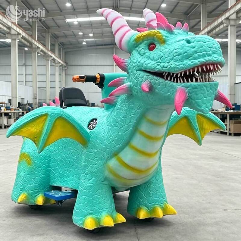 Coin Operated Kids Dragon Electric Ride On Car | Commercial Amusement Rider