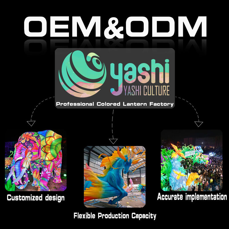 Custom Flying Reindeer With Gift Box LED Lantern, Christmas Animal Light Sculpture for Outdoor Holiday Lantern Show