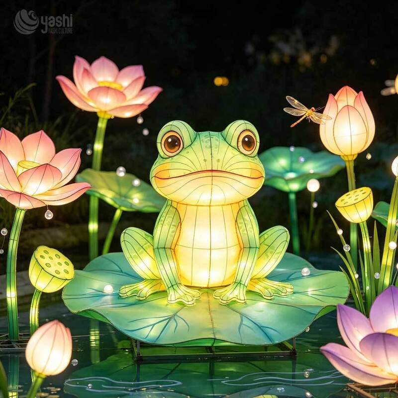 Raccoon Forest Scene Festival Lantern Animal Lantern Christmas Decoration New Year Decoration Lighting Engineering Design