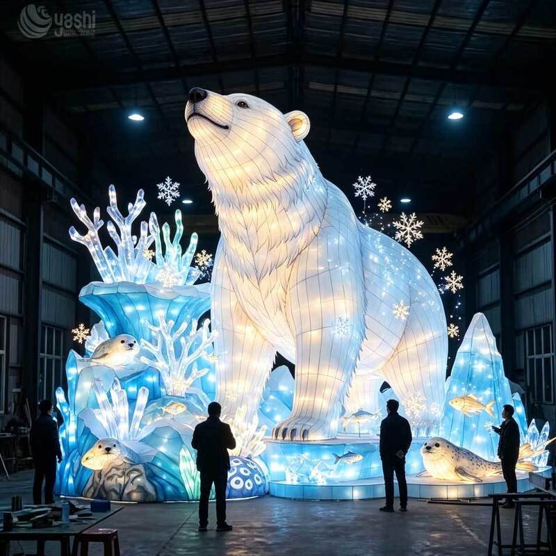 Giant Fantasy Dragon Arch Festival Lantern Animal Lantern Lighting Engineering Design For Theme Park Entrance Festival Night Events