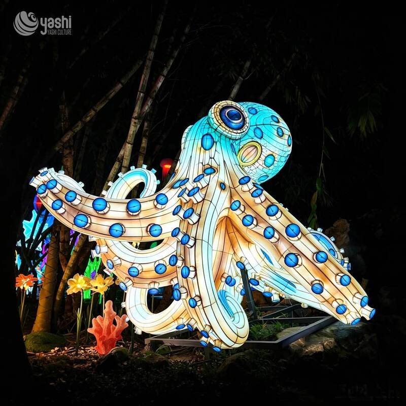 Giant Shark Festival Lantern Sculpture Festival Lantern Festival Decoration for Aquariums Zoos and Theme Parks