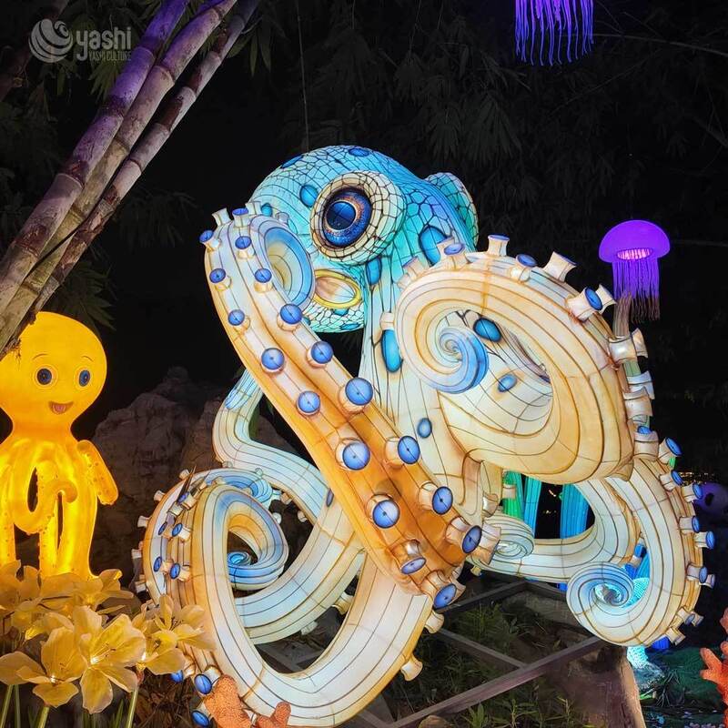Giant Shark Festival Lantern Sculpture Festival Lantern Festival Decoration for Aquariums Zoos and Theme Parks