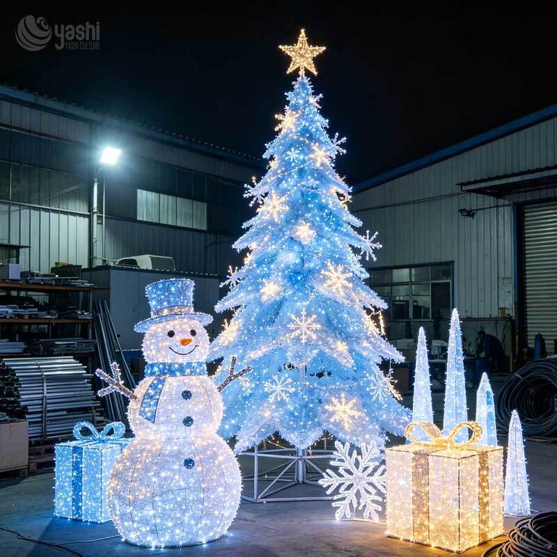 Turn‑key Christmas Decorative Lighting Project Solution Festival Themed Tree Lantern For Theme Parks And Cultural Festivals