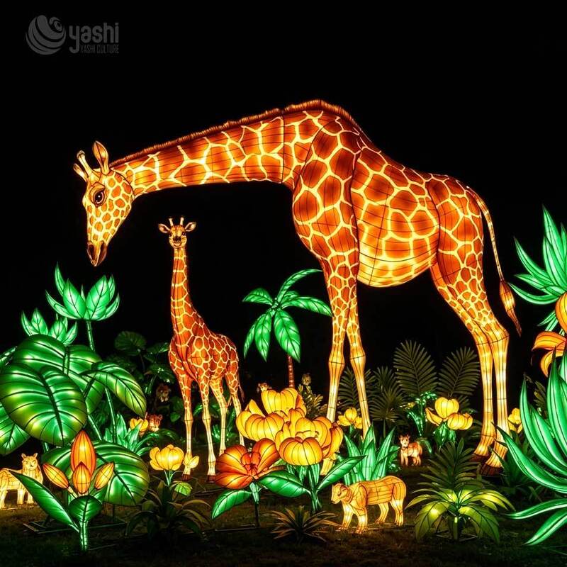 Custom Zigong Panda Animal Festival Lantern, Outdoor LED Silk Light Sculpture for Park Scenic Spot Night Tour Festival Decoration