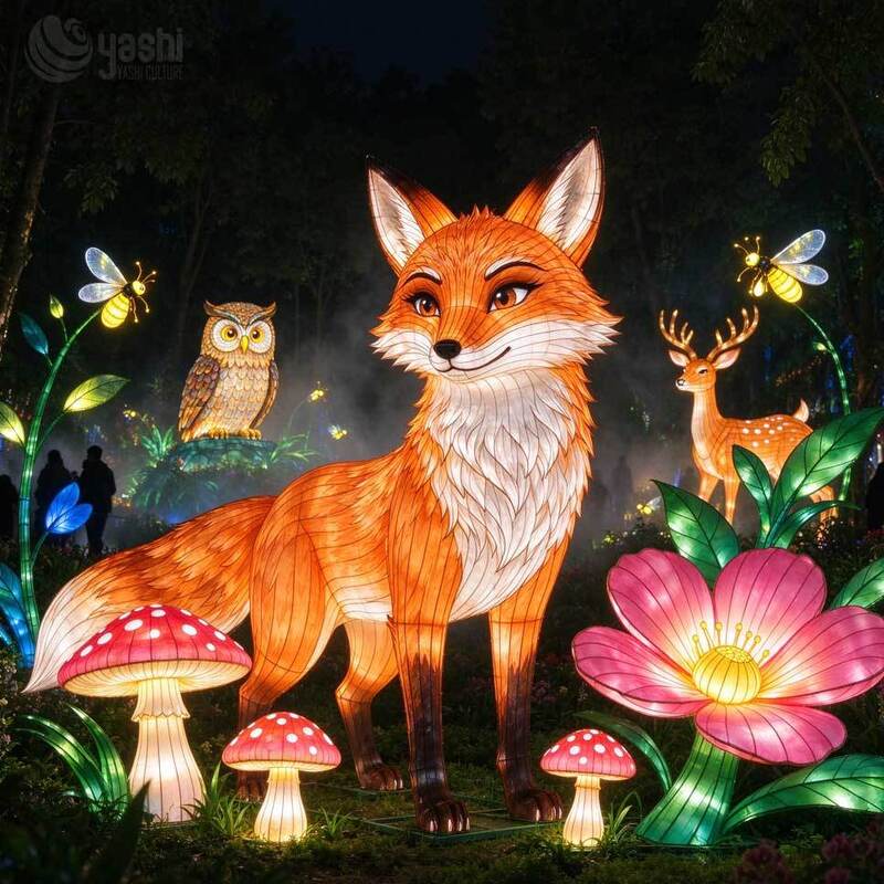 Custom Waterproof Ocean Animal Light Sculpture, Octopus Jellyfish LED Festival Lantern for Water Park Light Festival Decoration